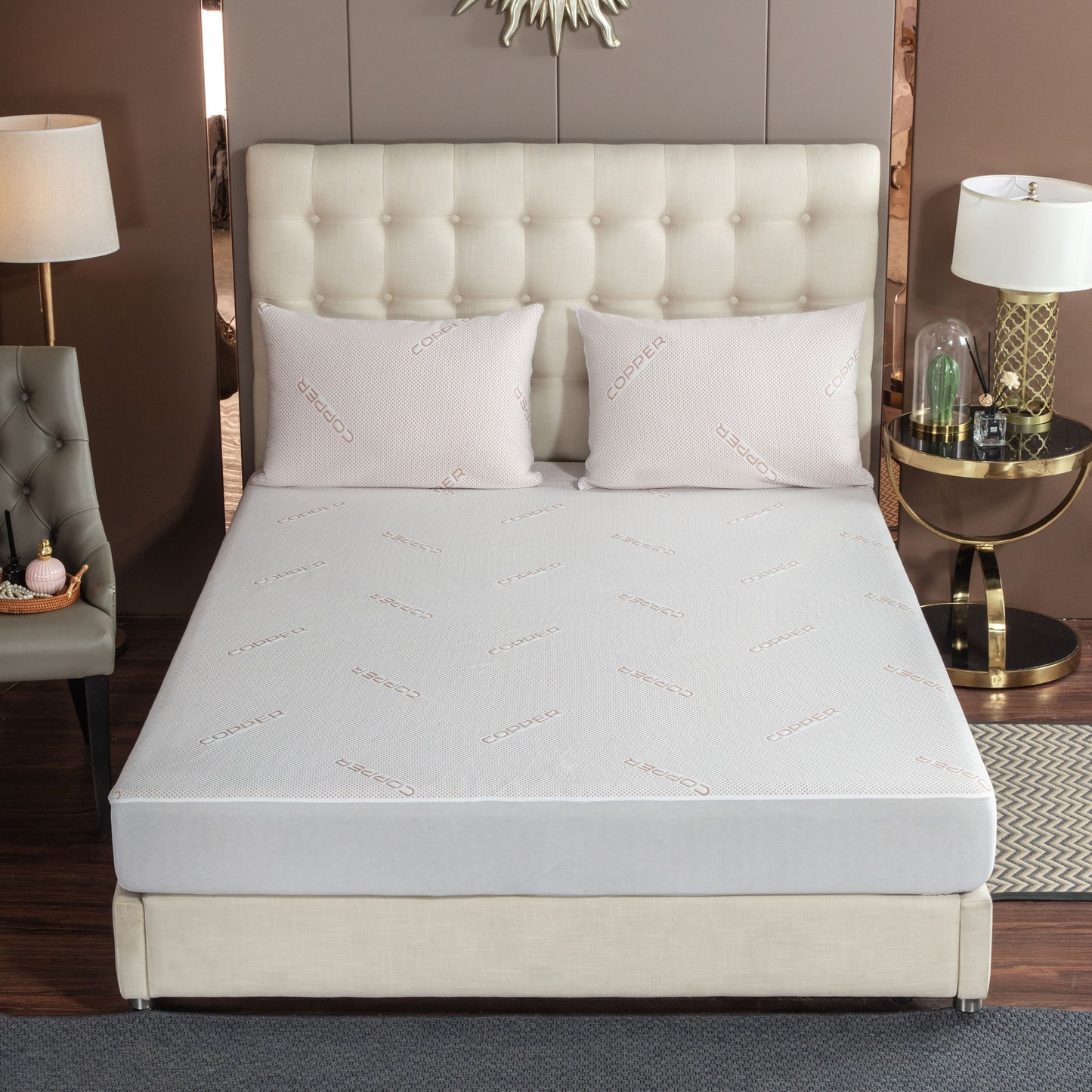 Copper Infused Waterproof Mattress Protector