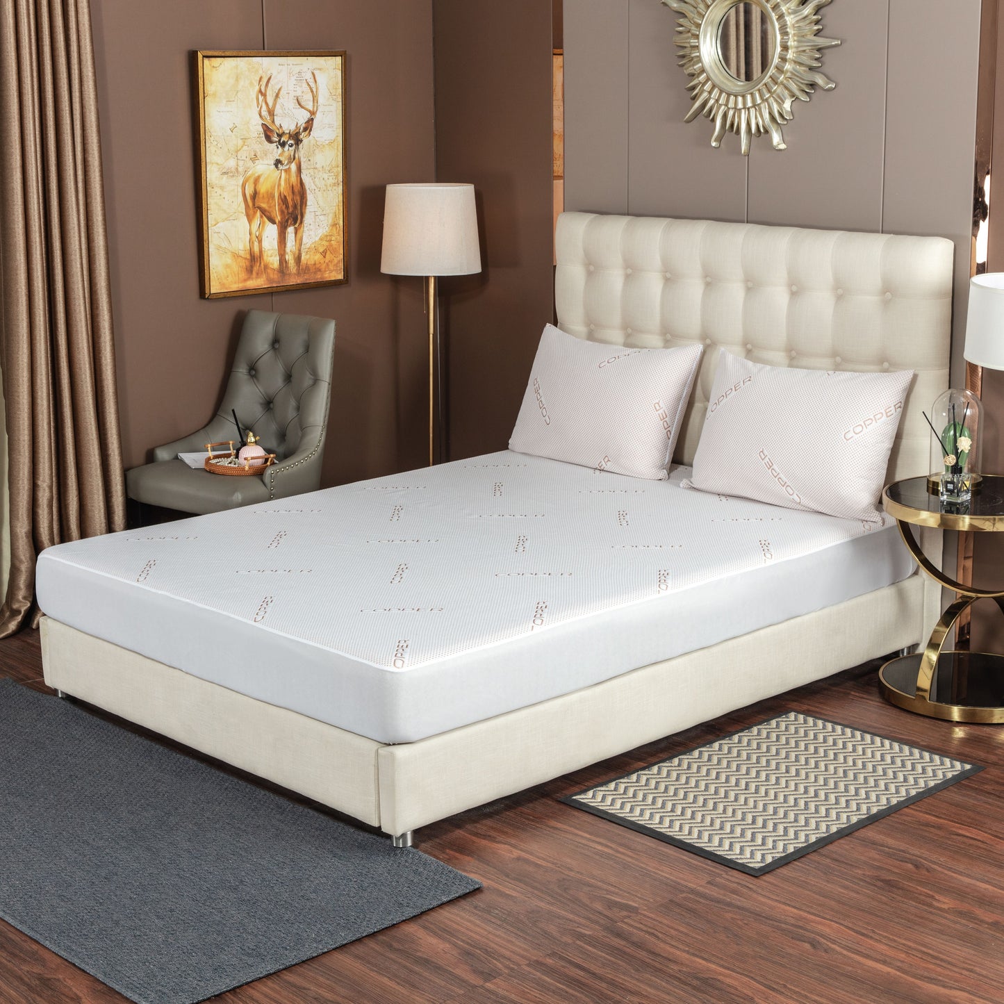 Copper Infused Waterproof Mattress Protector